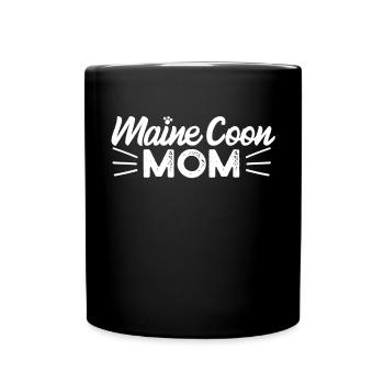 Chat Maine Coon - Mug uni - noir - Devant