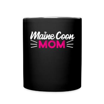 Chat Maine Coon - Mug uni - noir - Devant