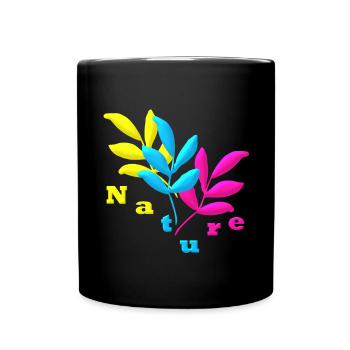 Nature - Tasse einfarbig - Schwarz - Vorne