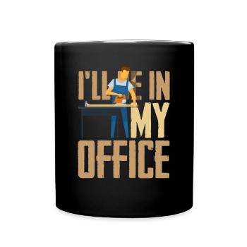 Carpenter workshop - Full Colour Mug - black - Front