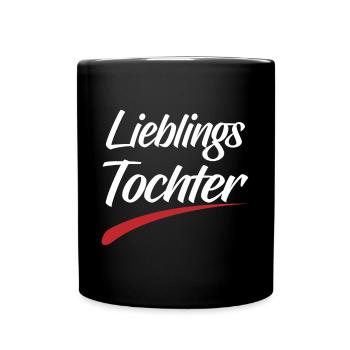 LIEBLINGSTOCHTER - Tasse einfarbig - Schwarz - Vorne