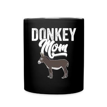 Donkey - Donkey Mom - Mug uni - noir - Devant