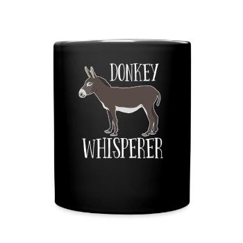 Donkey - Chuchoteur d’âne - Mug uni - noir - Devant