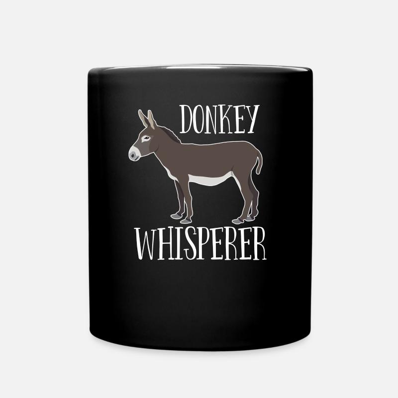 Donkey - Donkey Whisperer - Full Colour Mug - black