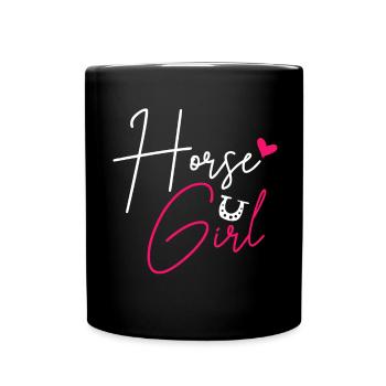 Horse Horse Lovers - Full Colour Mug - black - Front