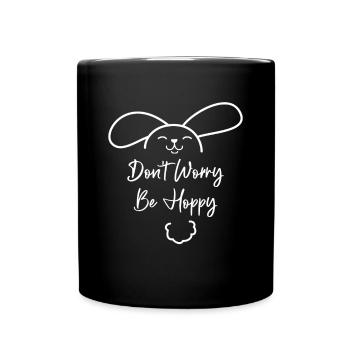 Ne t'inquiète pas sois houblonnée - Mug uni - noir - Devant