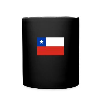 Chile chilenisch Flagge Fahne - Tasse einfarbig - Schwarz - Vorne