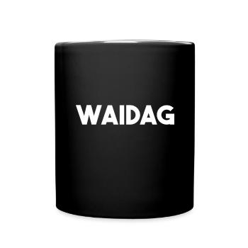 Waidag Schwaben Schwäbisch - Tasse einfarbig - Schwarz - Vorne