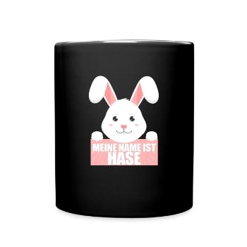 MEIN NAME IST HASE - Tasse einfarbig - Schwarz - Vorne