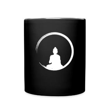 enso spiritualität zen buddhismus - Tasse einfarbig - Schwarz - Vorne