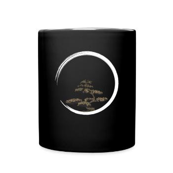 enso spiritualität zen buddhismus - Tasse einfarbig - Schwarz - Vorne