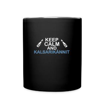 reste calme et Kalsarikännit - Mug uni - noir - Devant