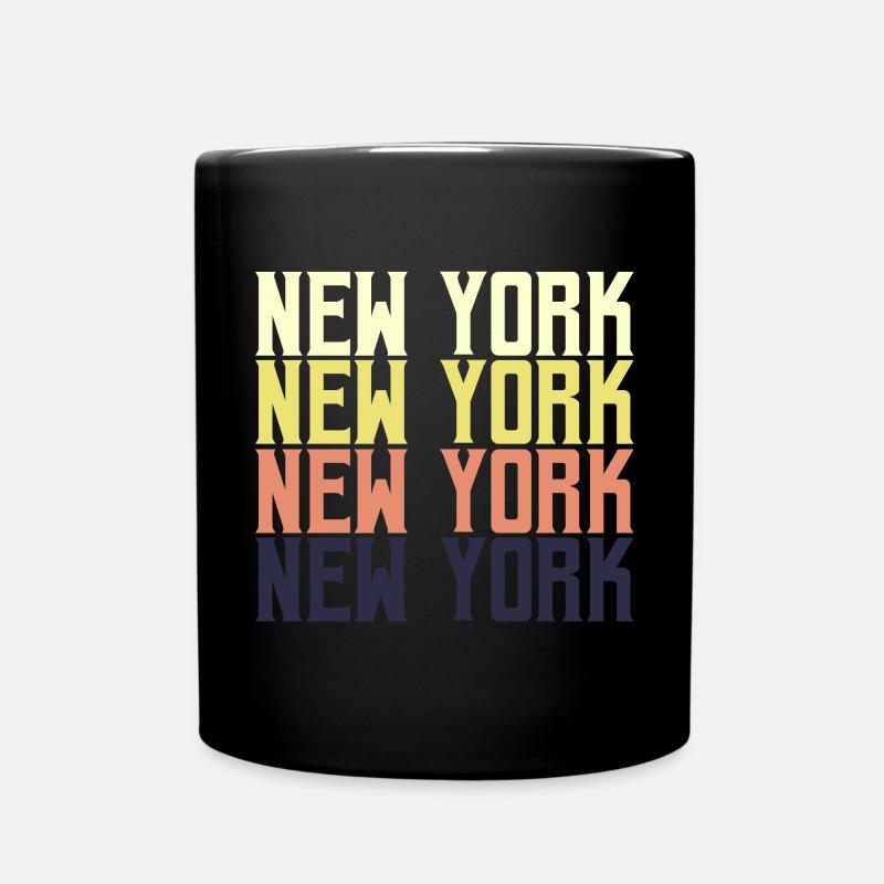 new York - Full Colour Mug - black