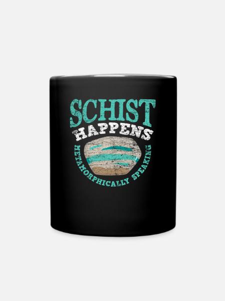Geologe Schiefer - Tasse einfarbig - Schwarz