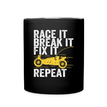 Remote Controlled Car RC Car Gift - Full Colour Mug - black - Front