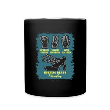 Kitesurfing Kitesurfing Kiteboarding - Full Colour Mug - black - Front