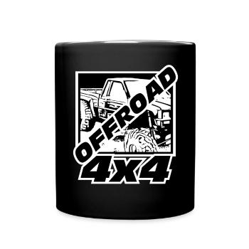 Offroad 4x4 - Offroader Truck - Offroad - Full Colour Mug - black - Front