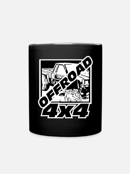 Offroad 4x4 - Offroader Truck - Offroad - Full Colour Mug - black