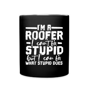 Couvreurs - Mug uni - noir - Devant