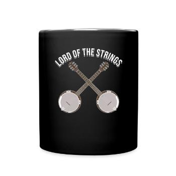 Banjo Mens - Lord Of The Strings - Full Colour Mug - black - Front