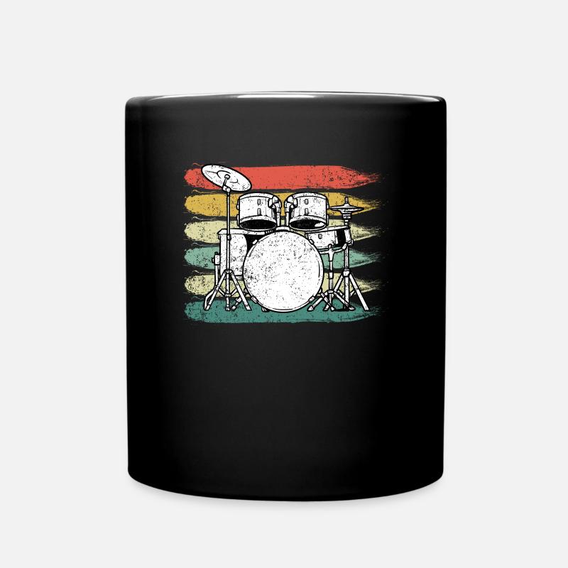 Tambours de batteur - Mug uni - noir