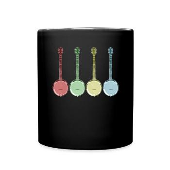 Banjo - Tasse einfarbig - Schwarz - Vorne
