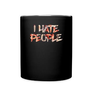 I hate people - Full Colour Mug - black - Front