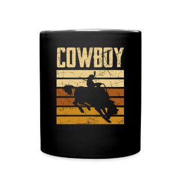 cowboy - Full Colour Mug - black - Front