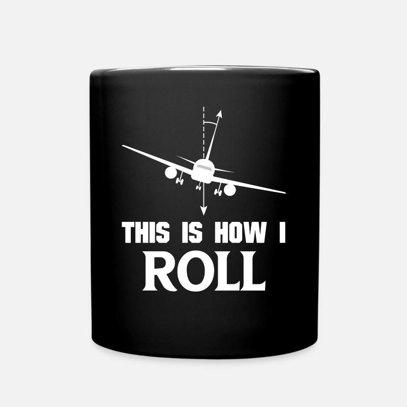 Piloten Flugzeug-Geschenkidee - Tasse einfarbig - Schwarz