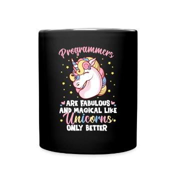 Les programmeurs sont fabuleux et magiques - Mug uni - noir - Devant