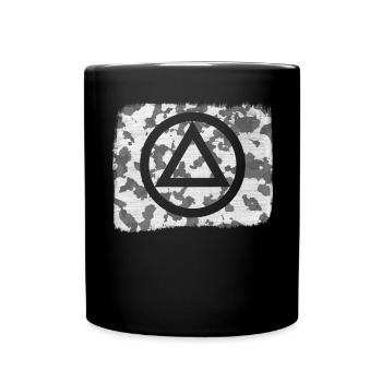 Logo symbole alcoolique anonyme AA NA anti alcool - Mug uni - noir - Devant
