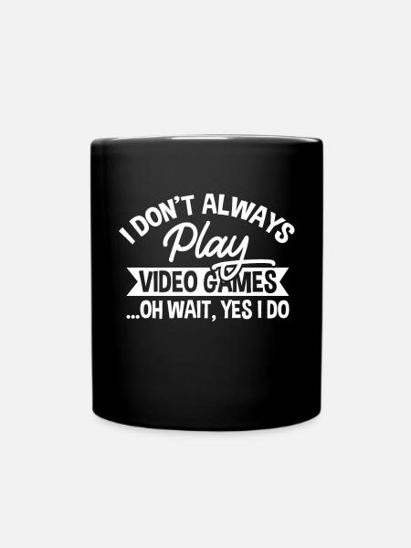Gamer Zocker Gaming - Tasse einfarbig - Schwarz
