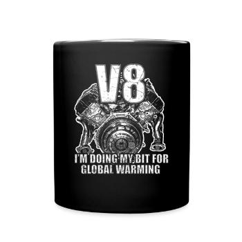 Pour Greta I V8 I contribution au réchauffement climatique diesel - Mug uni - noir - Devant