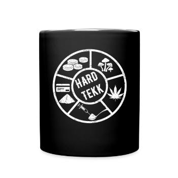 Hardtekk Tekk Clubbing Techno Music Tekkno - Full Colour Mug - black - Front