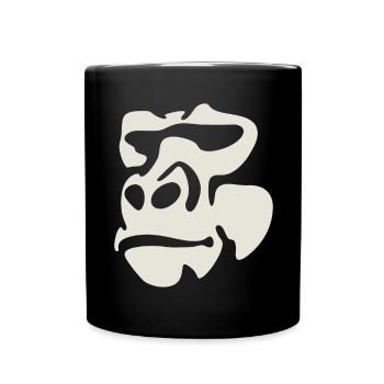 Gorilla - Full Colour Mug - black - Front