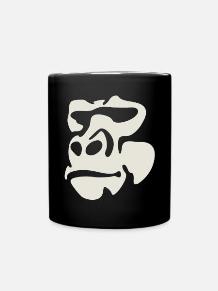 Gorilla - Full Colour Mug - black