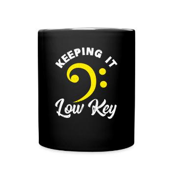 Cello bass clef - Full Colour Mug - black - Front
