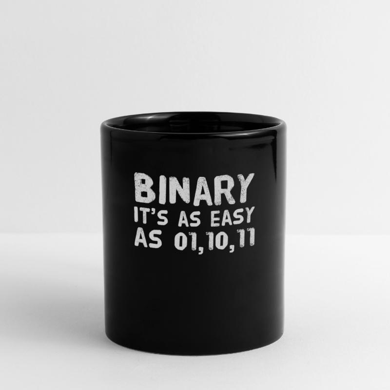 Computer scientist coder binary binary funny saying Full Colour Mug
