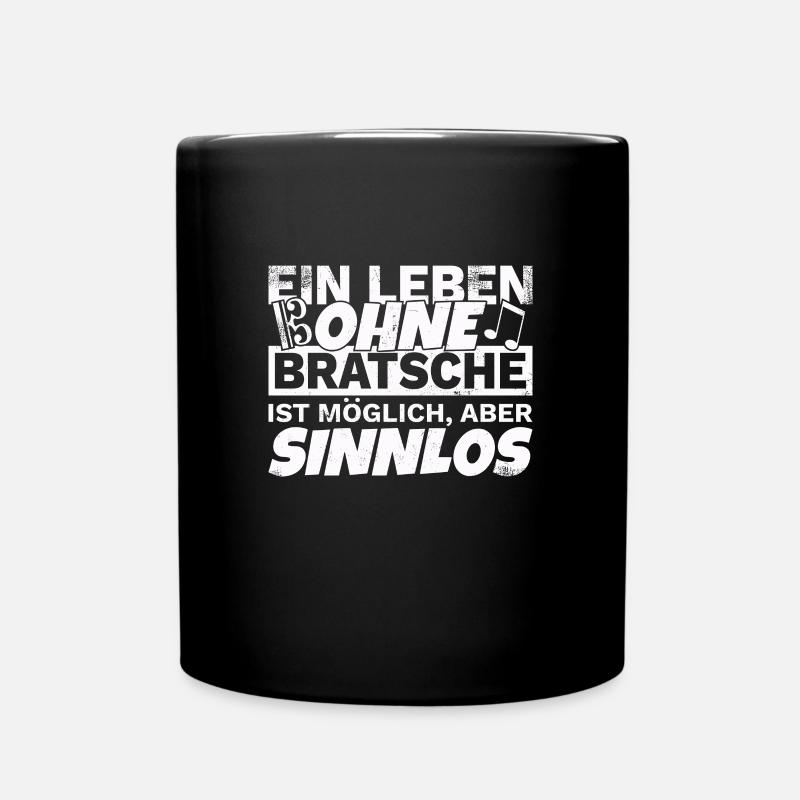 Bratsche Viola Violist Design Cool Spruch Musiker - Tasse einfarbig - Schwarz