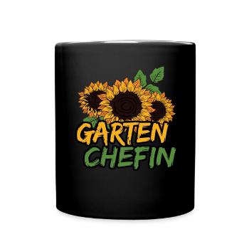 Chef de jardin - Mug uni - noir - Devant