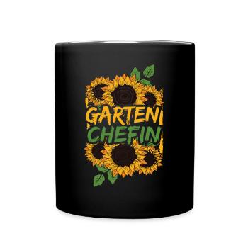 Chef de jardin - Mug uni - noir - Devant