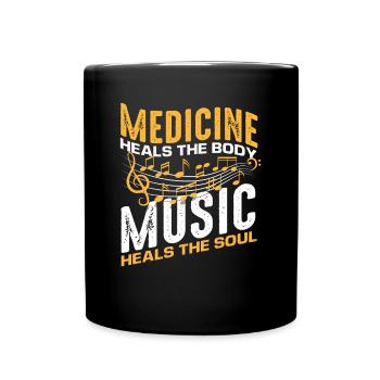 Musique Notes Professeur de musique Cadeau - Mug uni - noir - Devant
