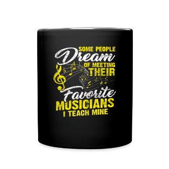 Music Music Teacher - Full Colour Mug - black - Front