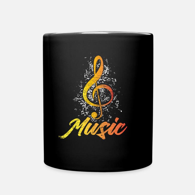 Musik - Tasse einfarbig - Schwarz