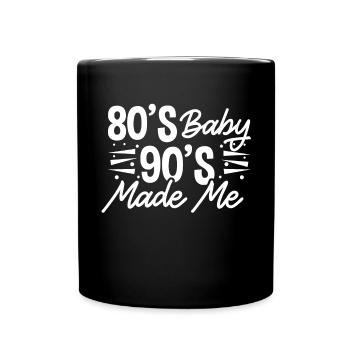 80s 90s - Full Colour Mug - black - Front
