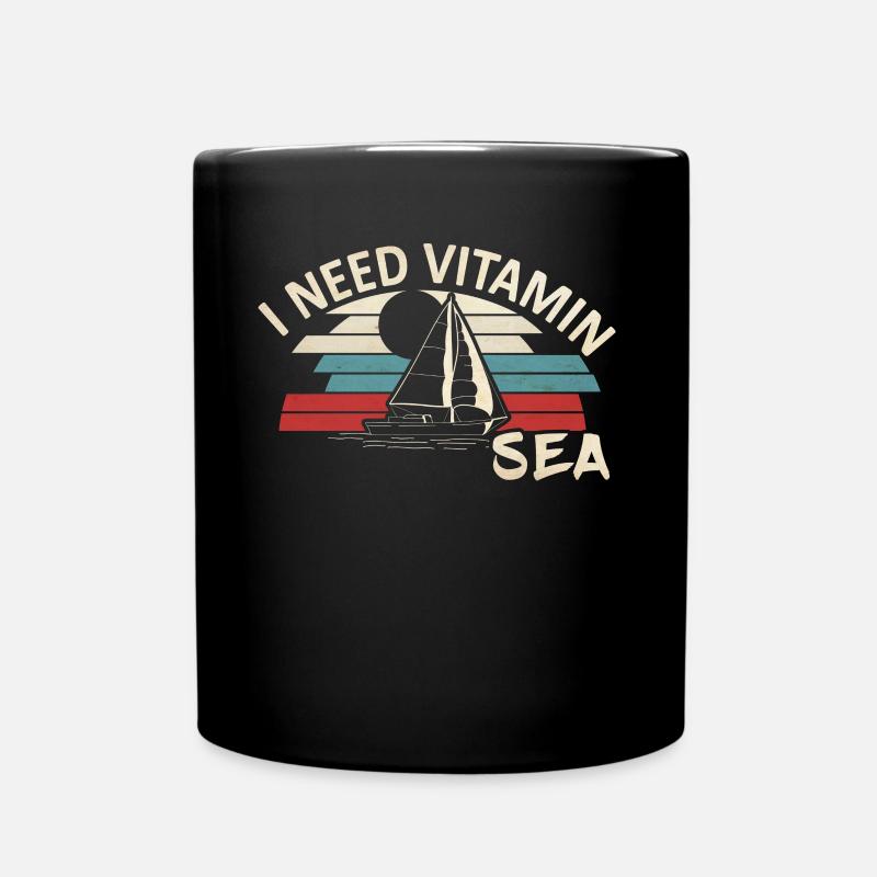 i need vitamin sea - Full Colour Mug - black
