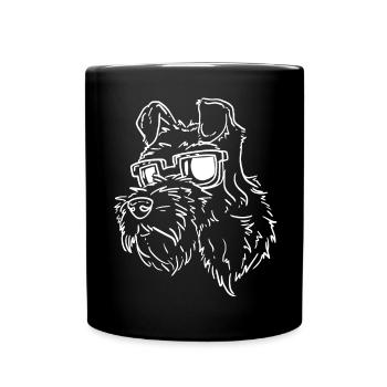 Schnauzer - Full Colour Mug - black - Front