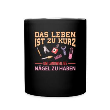 Ongles jamais ennuyeux - Mug uni - noir - Devant