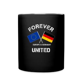 Europe UE drapeau européen Allemagne - Mug uni - noir - Devant