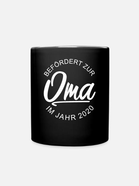 Befördert Zur Oma Seit 2020 Großmutter Geschenk - Tasse einfarbig - Schwarz